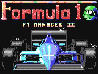Formula 1 Simulator title screen for Commodore 64